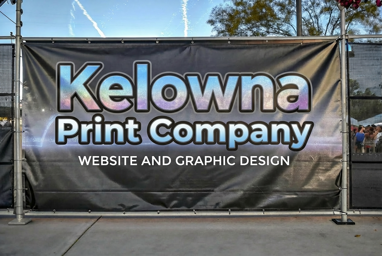 Kelowna print outdoor banner mockup
