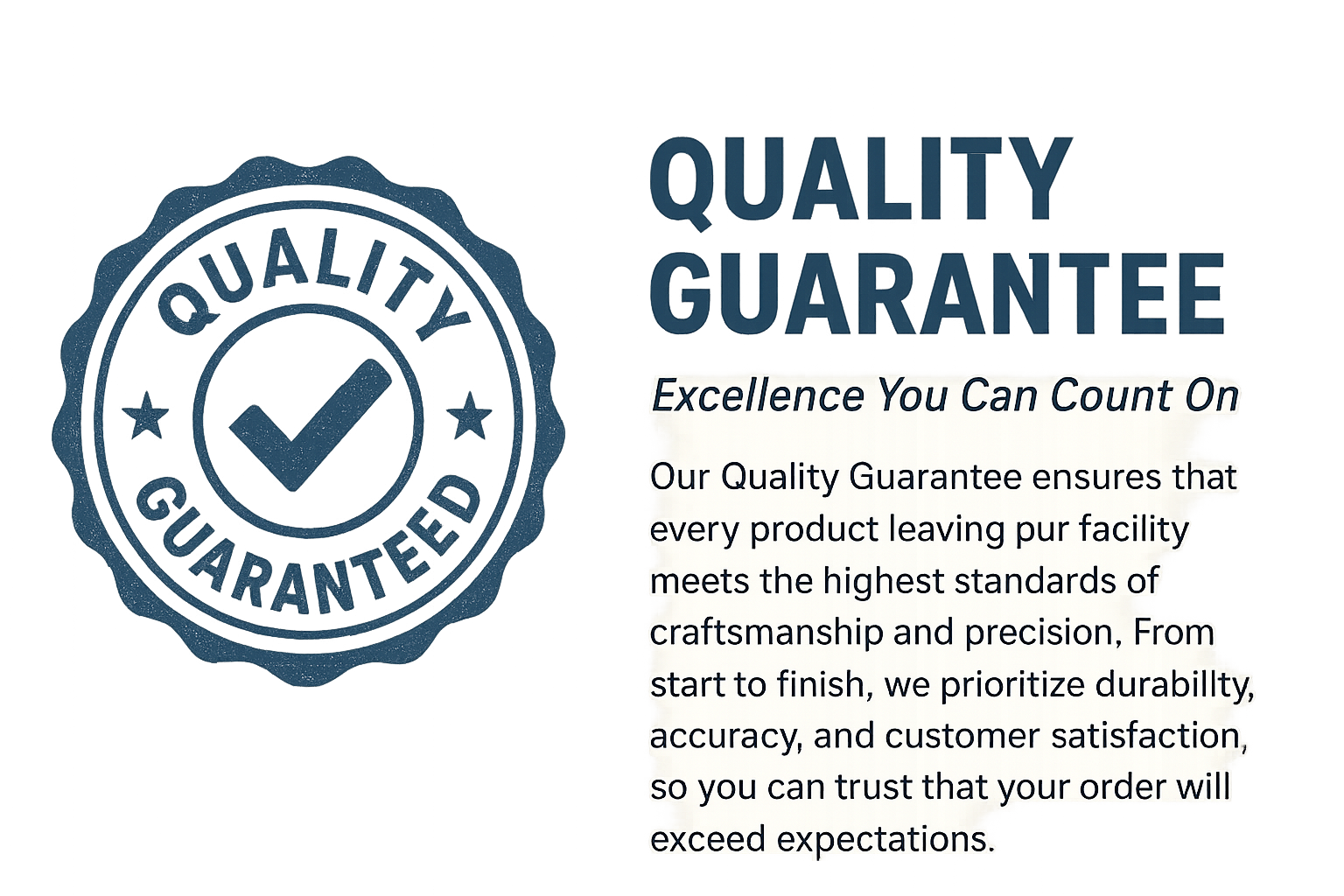 Quality Guarantee